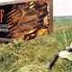 A young boy sits beside one of the Burundi Beef Council's new billboards.